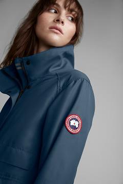 Chamarras Canada Goose Mujer Outlet - Elmira Rompevientos Azules VO8157649
